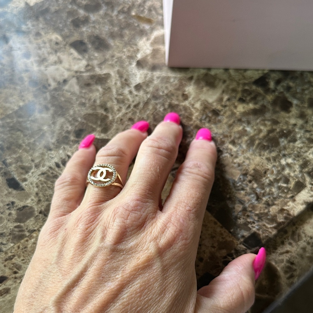 STUNNING CUSTOM MADE 14k RING - Picture 4 of 5